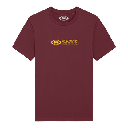 EX95 Tracks T-Shirt - Burgundy